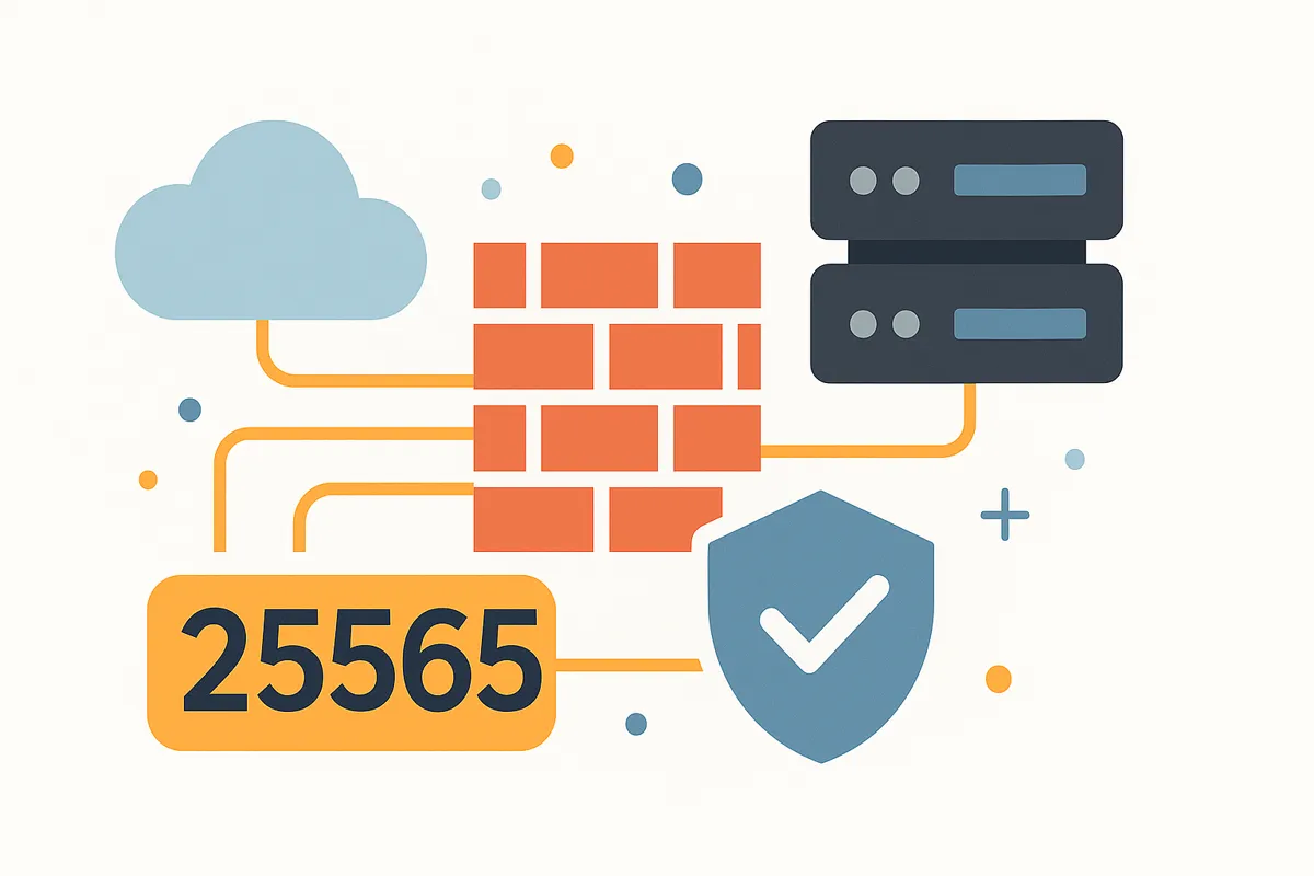 クラウド、ファイアウォール、サーバー、ポート番号25565、シールド