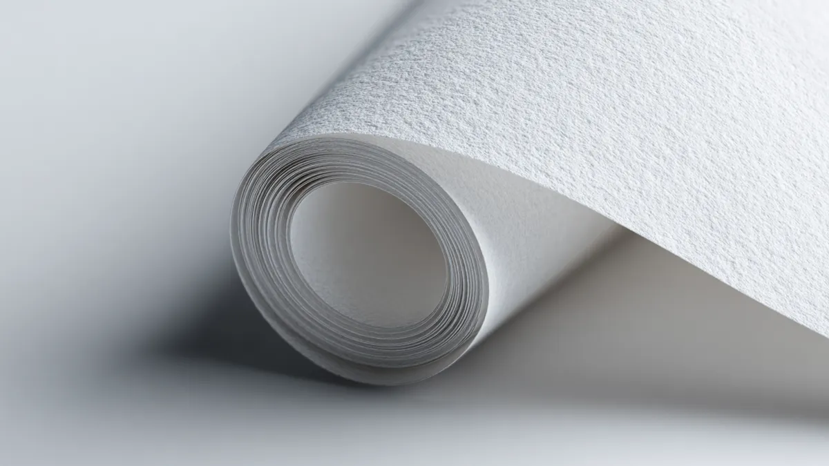 ロール状の白い紙